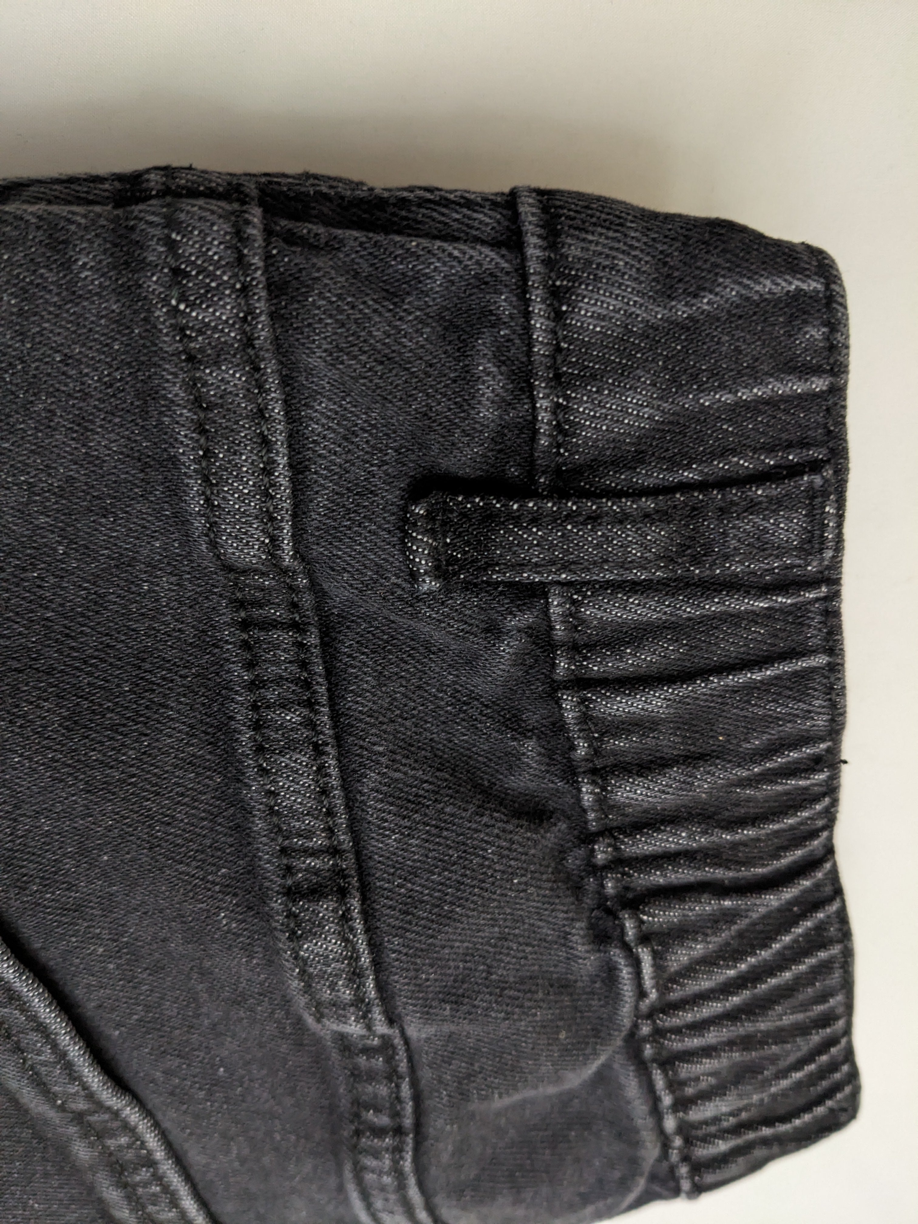 CARGO DENIM PANT WITH ELASTIC BELT AND ROPE (DARK GRAY)