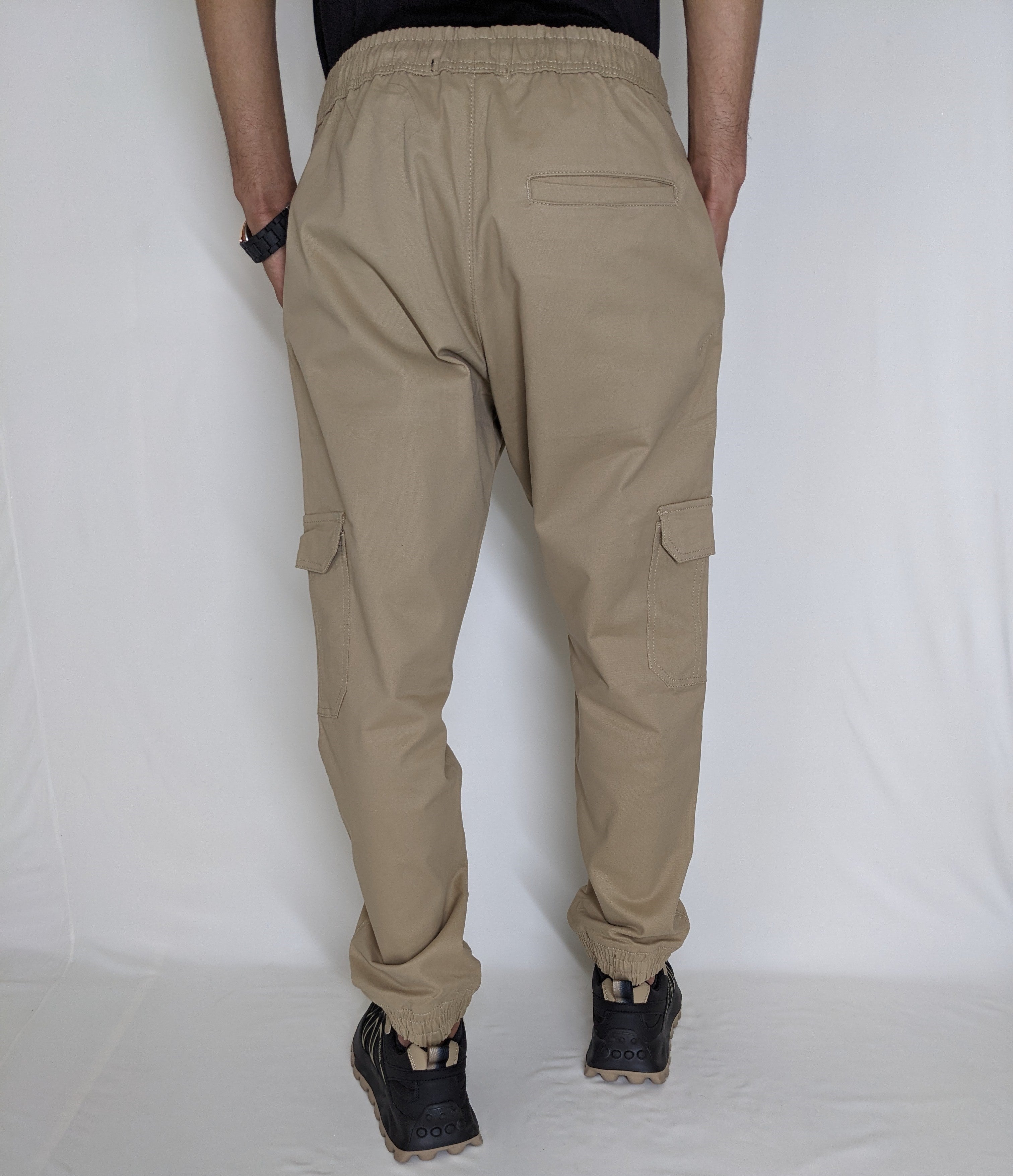 COTTON CARGO JOGGER PANT FIVE POCKETS (KHAKI)