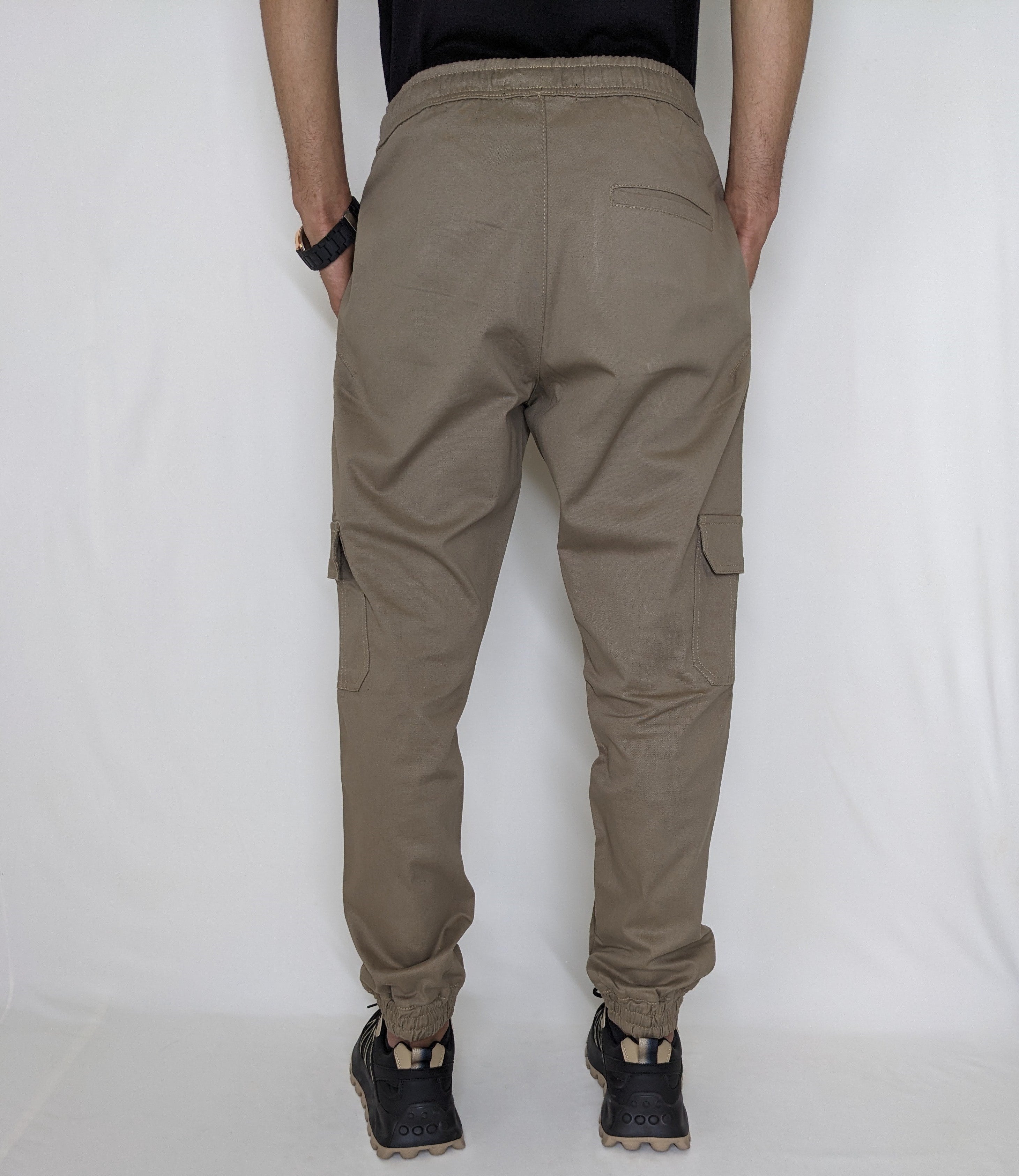 COTTON CARGO JOGGER PANT FIVE POCKETS (GRAY)
