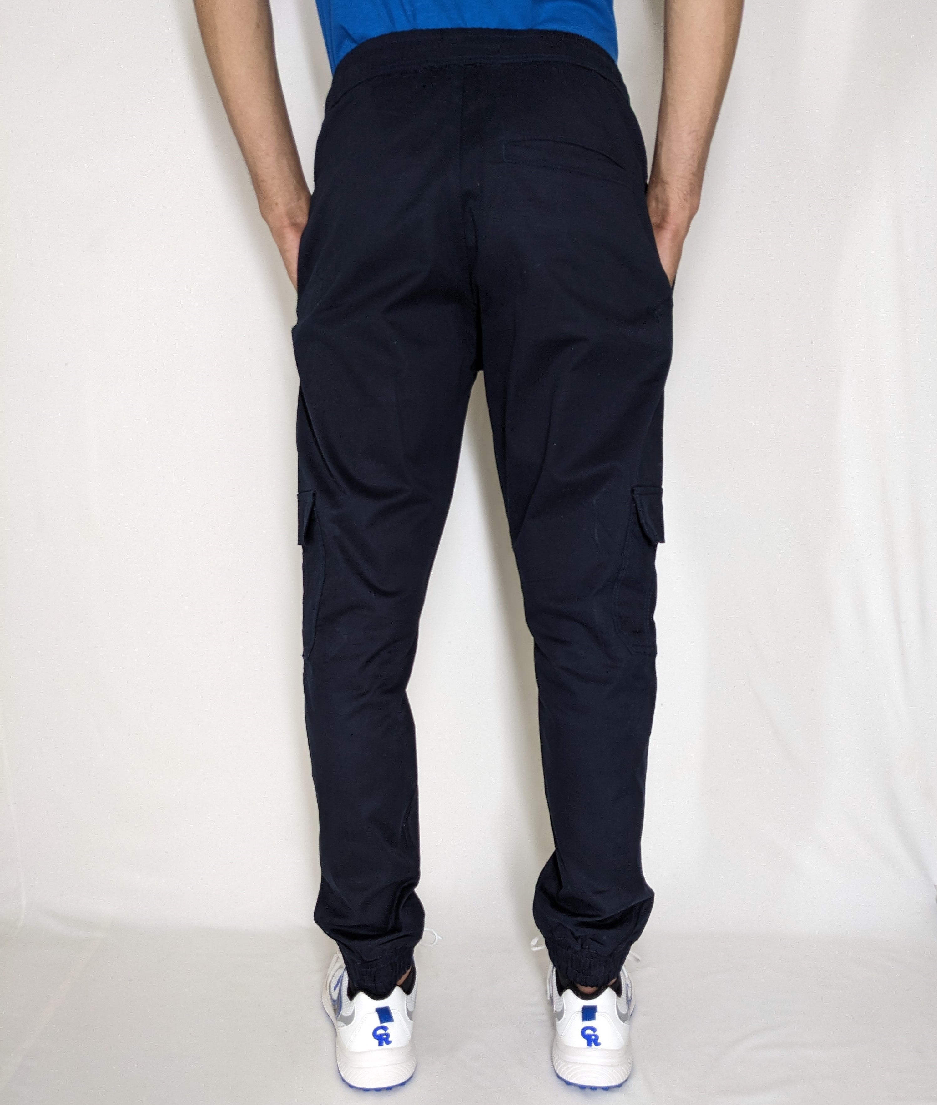 COTTON CARGO JOGGER PANT FIVE POCKETS (NAVY BLUE)