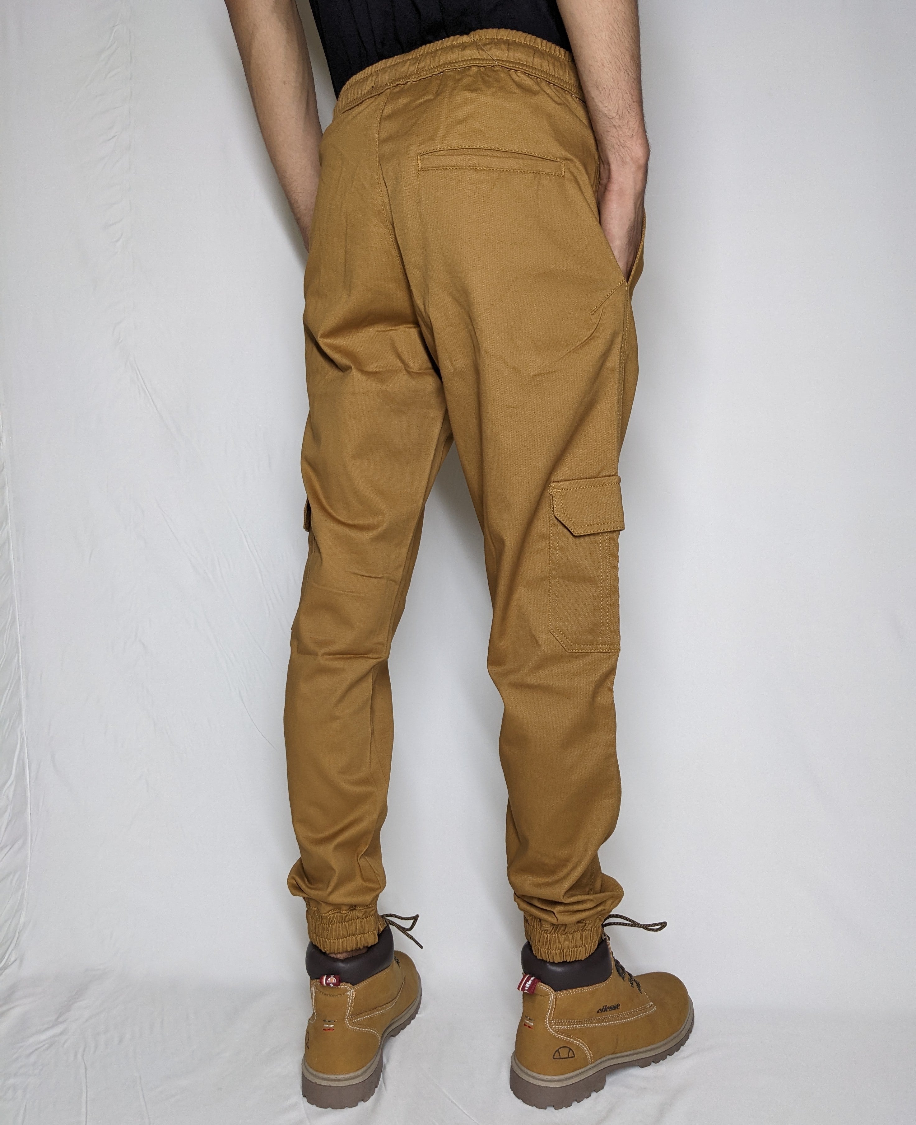 COTTON CARGO TROUSER FIVE POCKETS (GOLDEN BROWN)
