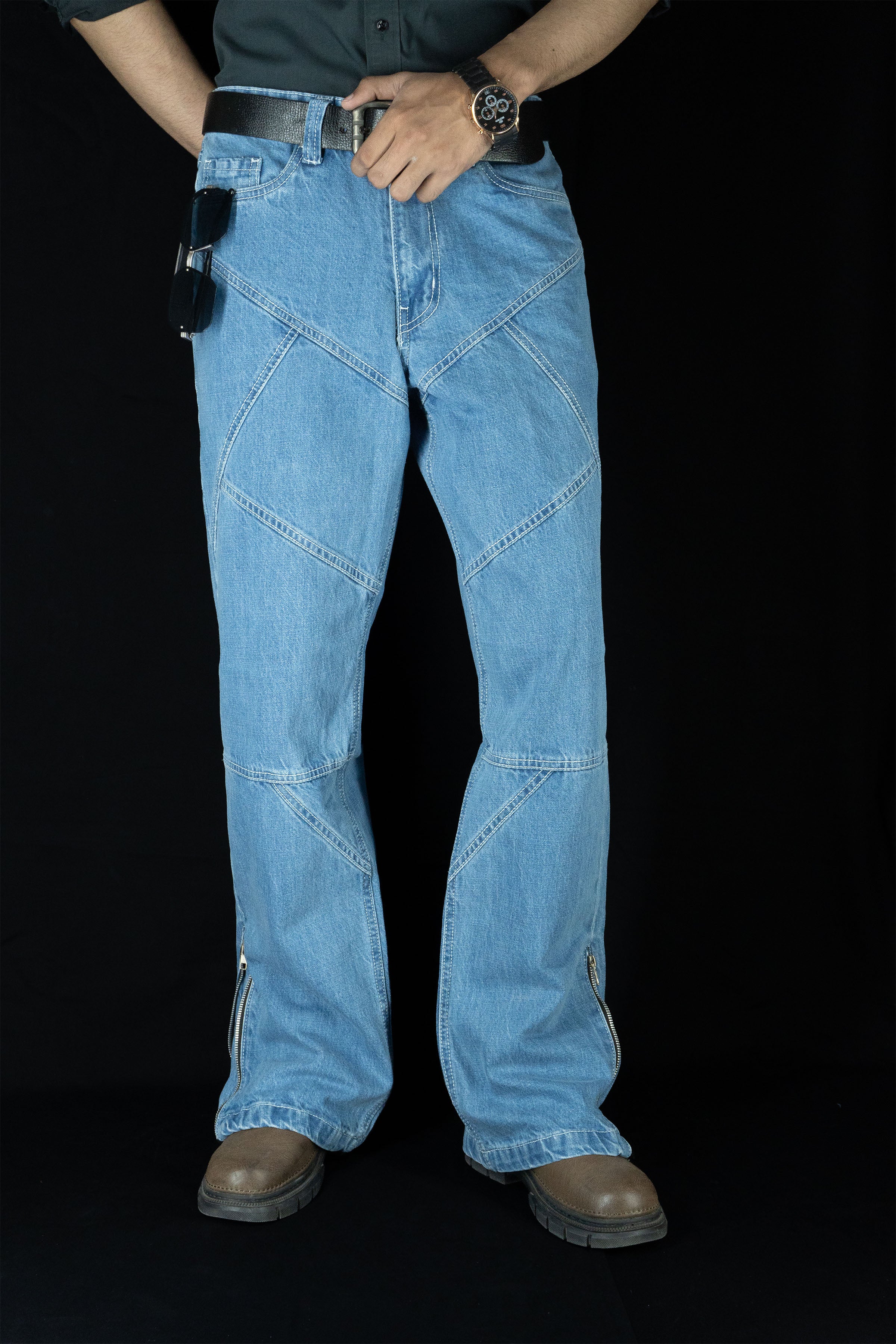 Cross Trail Denim Jeans [Mid Blue]