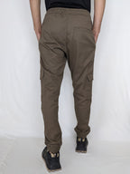COTTON CARGO JOGGER PANT FIVE POCKETS (ARSENIC GRAY)