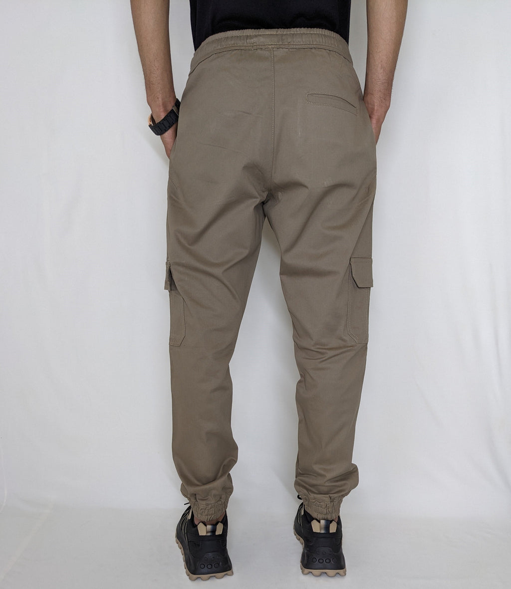 COTTON CARGO JOGGER PANT FIVE POCKETS (GRAY)