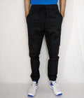 COTTON CARGO JOGGER PANT FIVE POCKETS (BLACK)