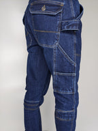 URBAN STYLE CARGO DENIM [DARK BLUE]