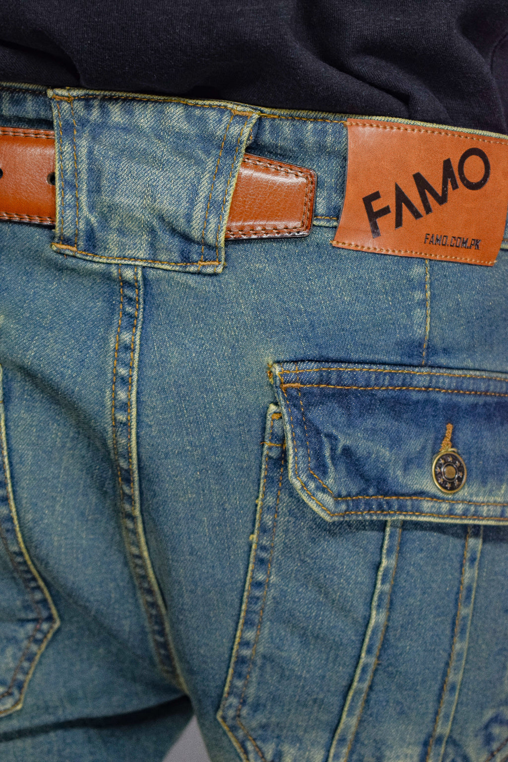 STRAPLINE CARGO DENIM [REFINED]