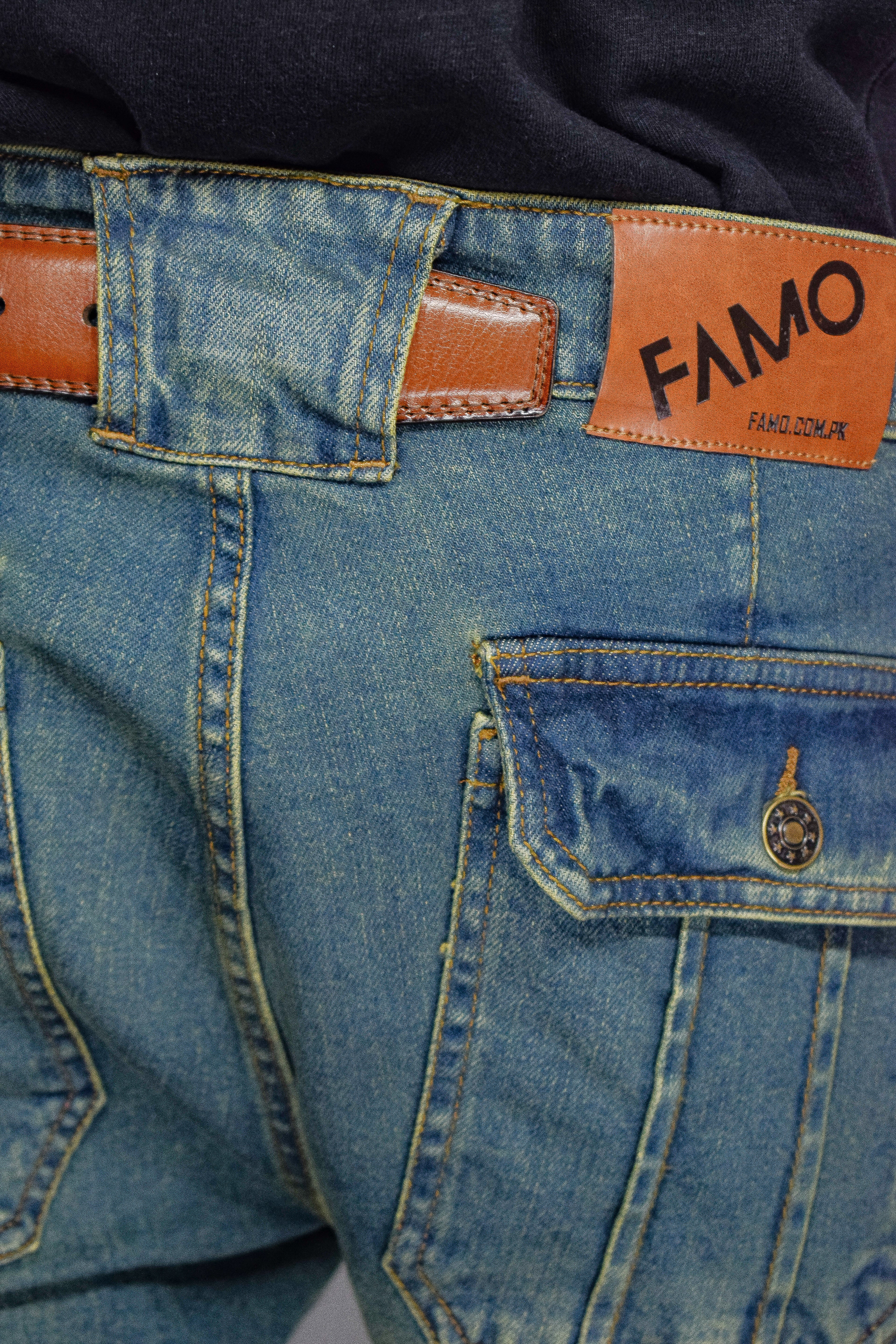 STRAPLINE CARGO DENIM [REFINED]