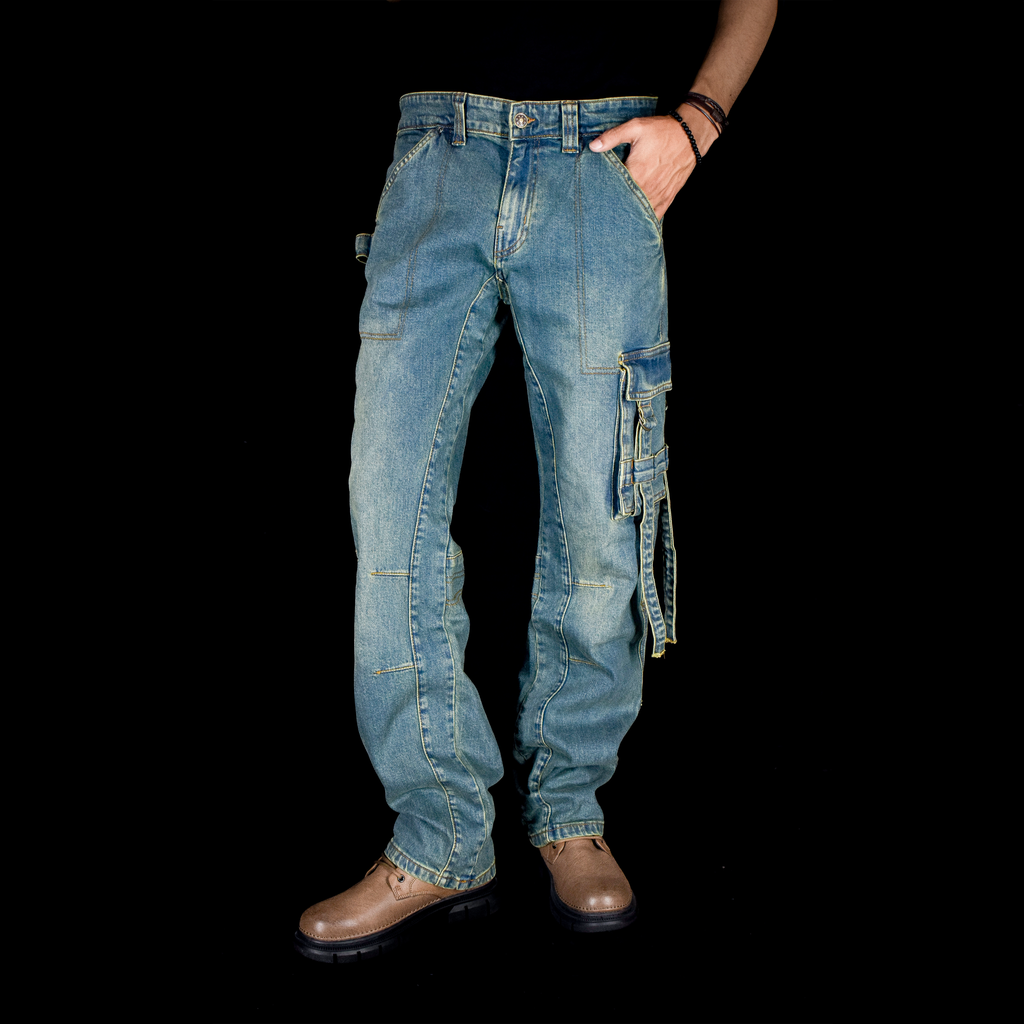 STRAPLINE CARGO DENIM [REFINED]