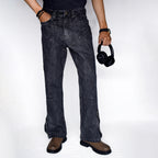 CROSS TRAIL DENIM JEANS [BLACK]