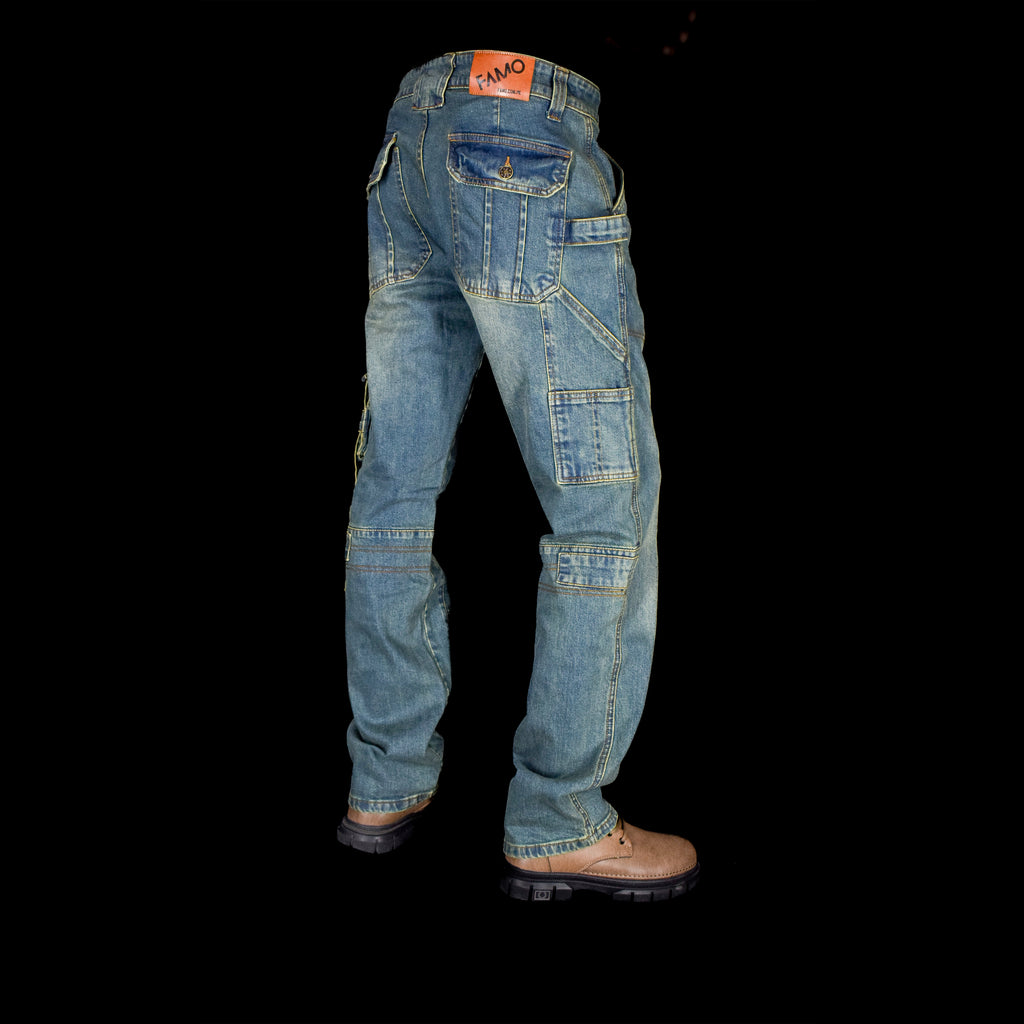 STRAPLINE CARGO DENIM [REFINED]