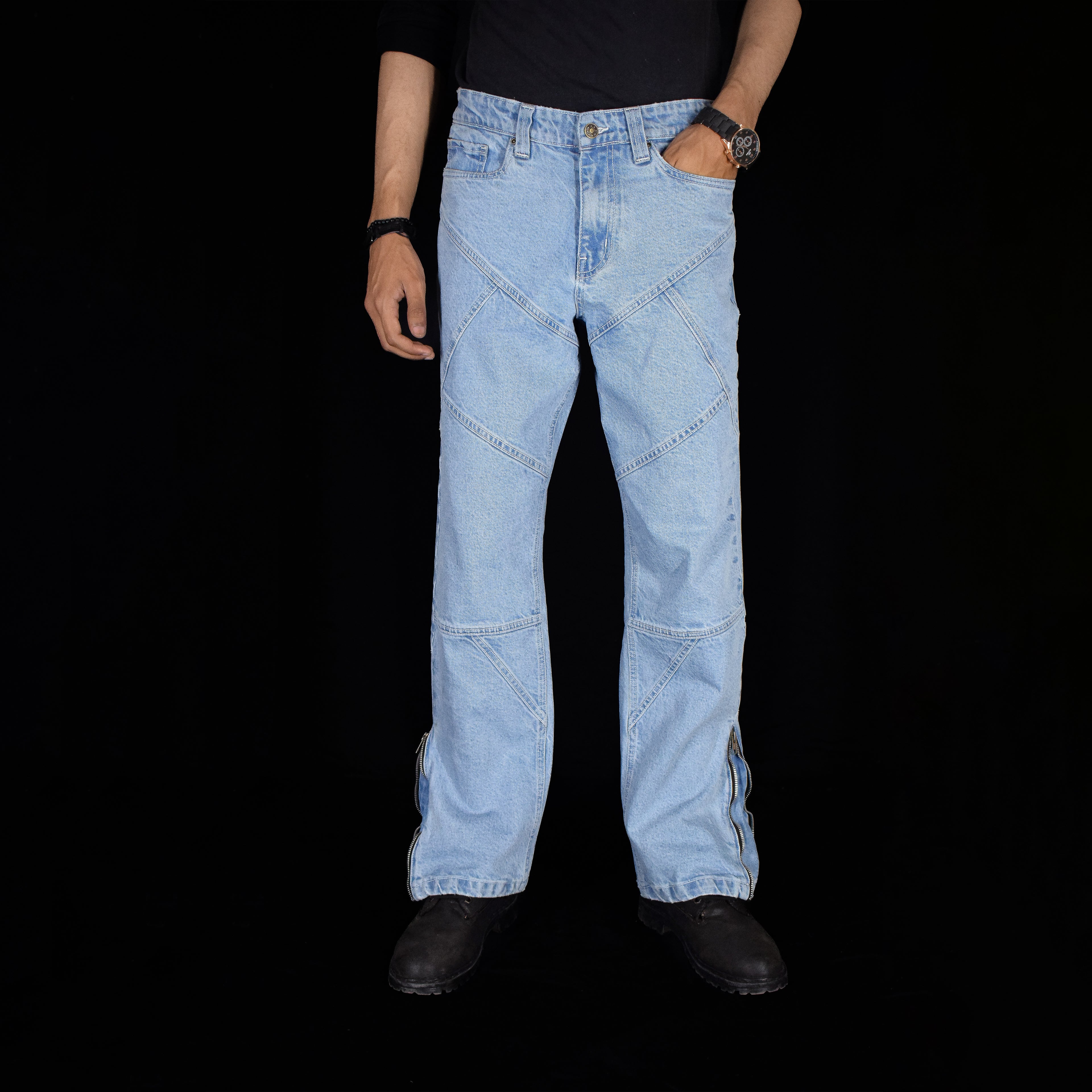 CROSS TRAIL DENIM JEANS [SKY BLUE]