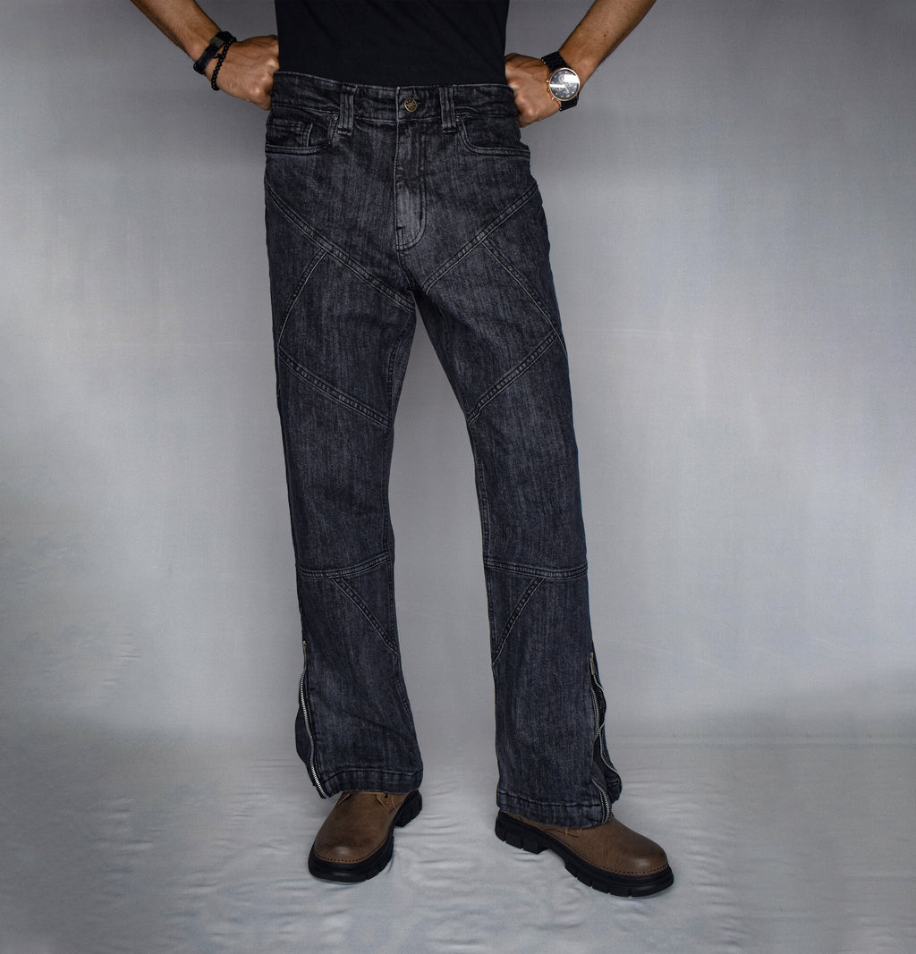 CROSS TRAIL DENIM JEANS [BLACK]