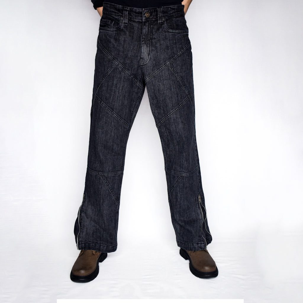 CROSS TRAIL DENIM JEANS [BLACK]
