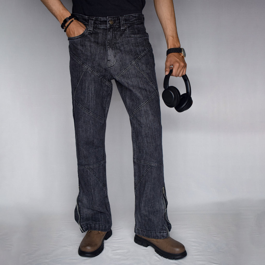 CROSS TRAIL DENIM JEANS [BLACK]