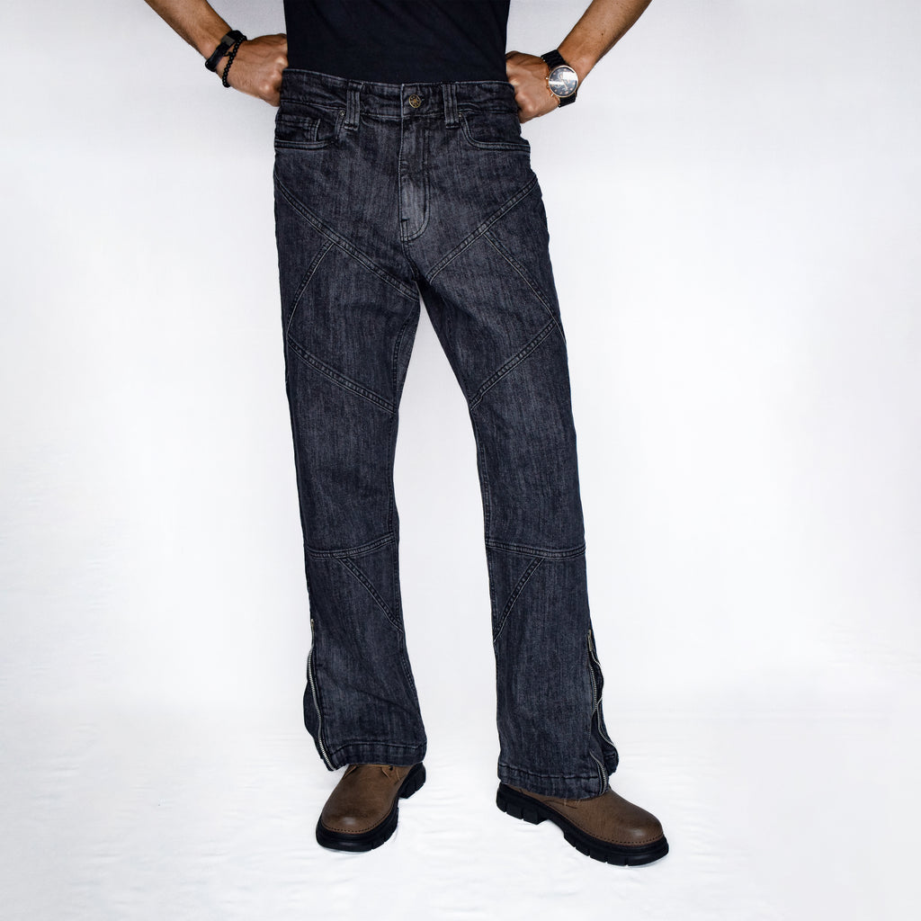 CROSS TRAIL DENIM JEANS [BLACK]