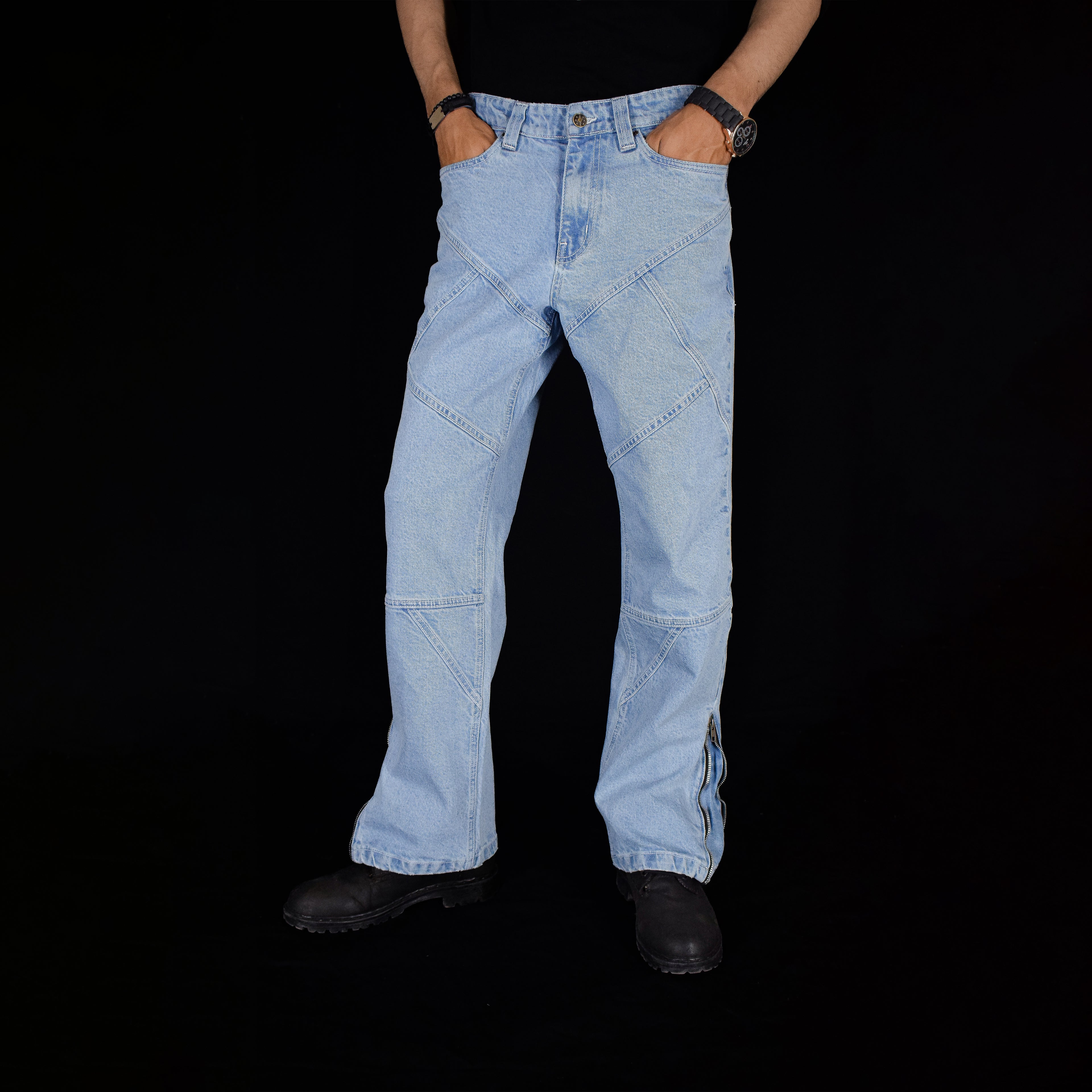 CROSS TRAIL DENIM JEANS [SKY BLUE]
