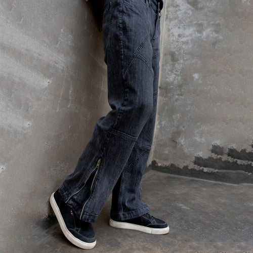 CROSS TRAIL DENIM JEANS [BLACK]