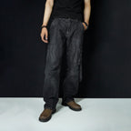 STRAPLINE CARGO DENIM [BLACK]